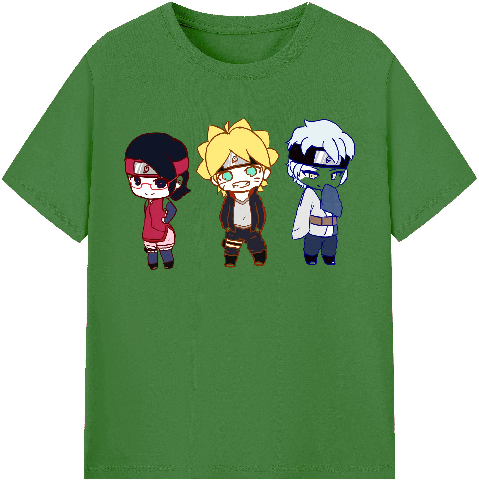 （画像用） NARUTO -ナルト- うずまき ボルト Uzumaki Boruto レディースカジュアルプリントTシャツ（綿100％）